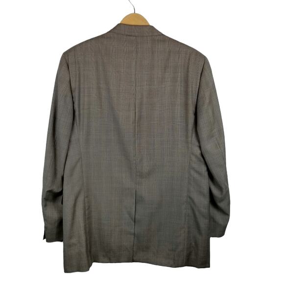 Burberry London Men's Kensington Wool Plaid Blazer Gray Size 42L - Picture 2 of 10